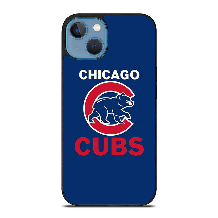 CHICAGO CUBS BLUE RED LOGO BASEBALL iPhone 13 Case