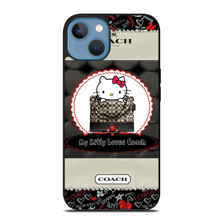 COACH NEW YORK HELLO KITTY BLACK iPhone 13 Case
