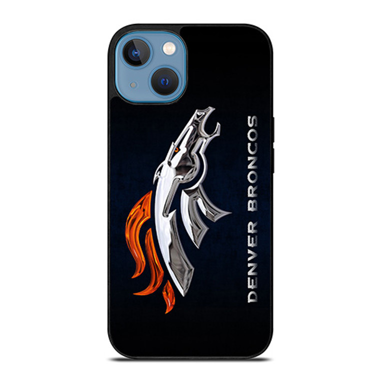 DENVER BRONCOS LOGO SILVER HORSE iPhone 13 Case