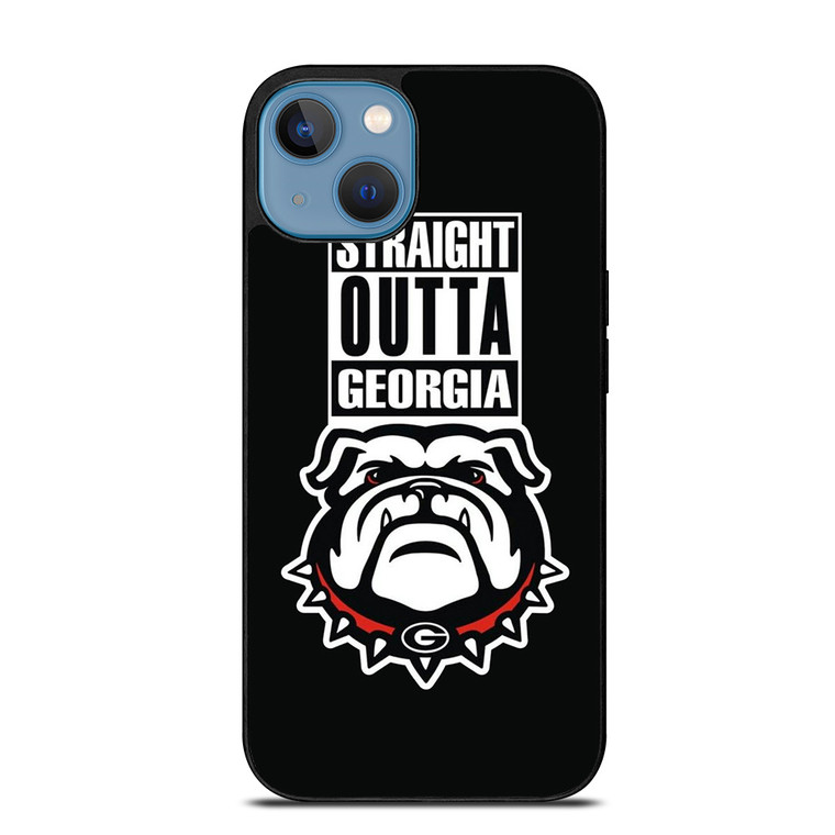 GEORGIA BULLDOGS UGA STRAIGHT OUTTA iPhone 13 Case
