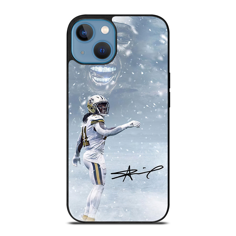 NEW ORLEANS SAINTS ALVIN KAMARA SNOW iPhone 13 Case