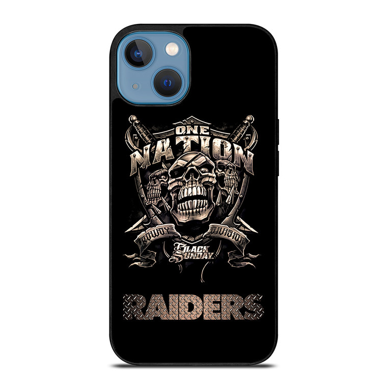 OAKLAND RAIDERS FOOTBALL ONE NATION iPhone 13 Case