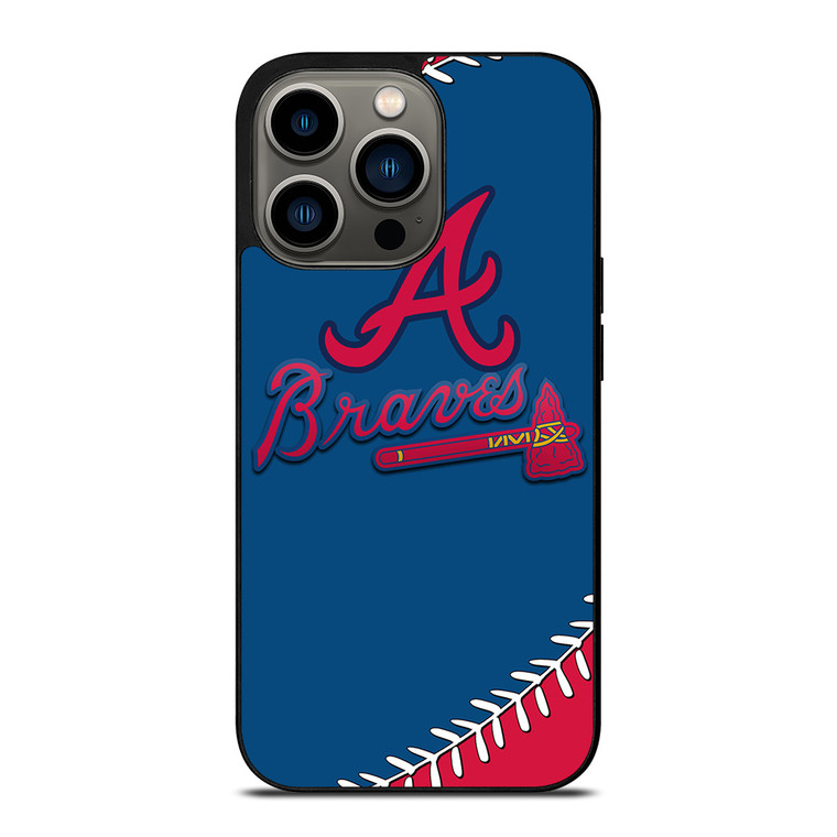 ATLANTA BRAVES ICON BALL BASEBALL iPhone 13 Pro Case