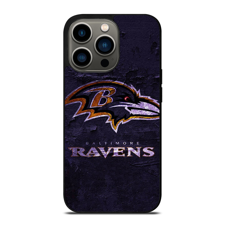 BALTIMORE RAVENS LOGO SKETCH iPhone 13 Pro Case