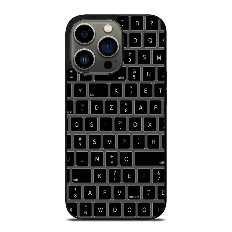 BLACK KEYBOARD PATTERN iPhone 13 Pro Case