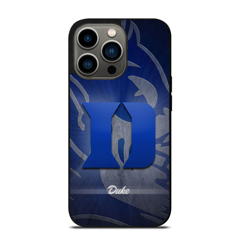 DUKE BLUE DEVILS LOGO UNIVERSITY BASKETBALL 3 iPhone 13 Pro Case