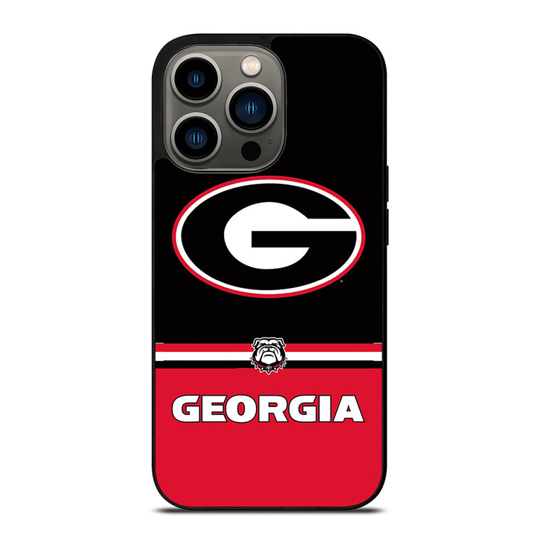 GEORGIA BULDOGS STRIPS iPhone 13 Pro Case