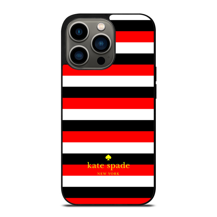 KATE SPADE PATTERN RED BLACK iPhone 13 Pro Case