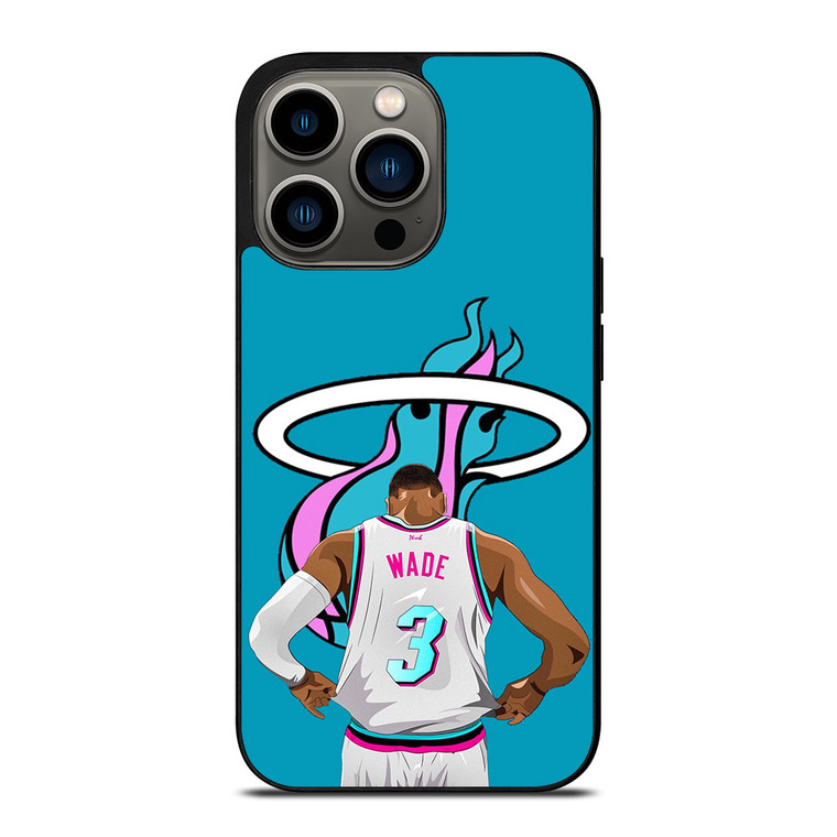 MIAMI HEAT DWYANE WADE 3 BASKETBALL iPhone 13 Pro Case