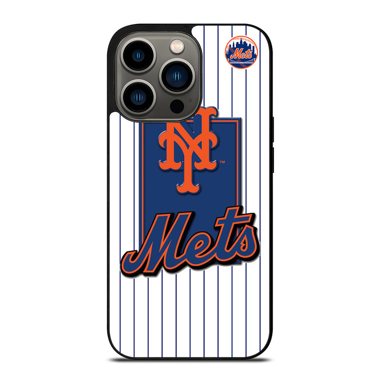 NEW YORK METS LOGO MLB JERSEY iPhone 13 Pro Case