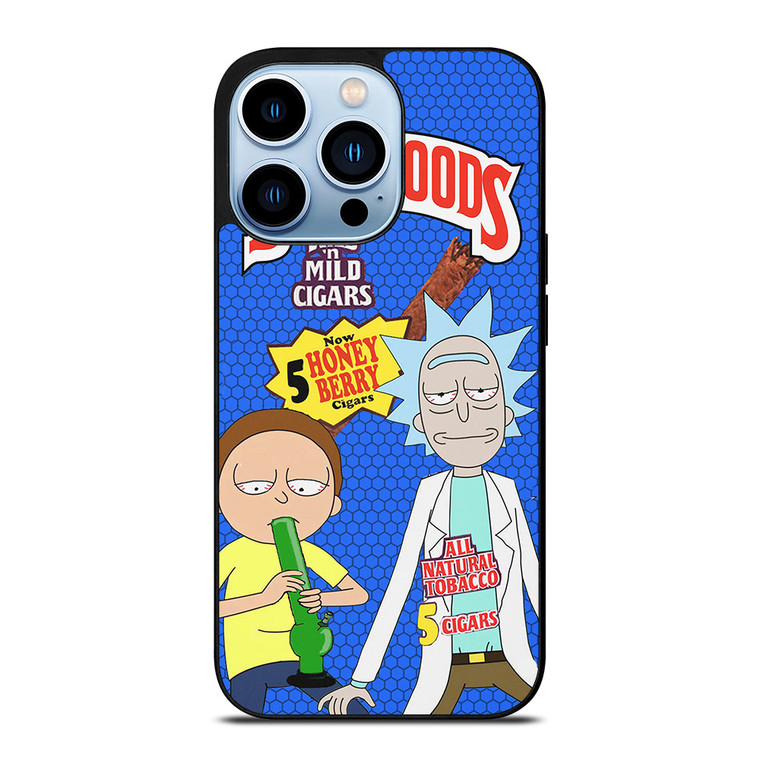 BACKWOODS RICK AND MORTY BLUE iPhone 13 Pro Max Case