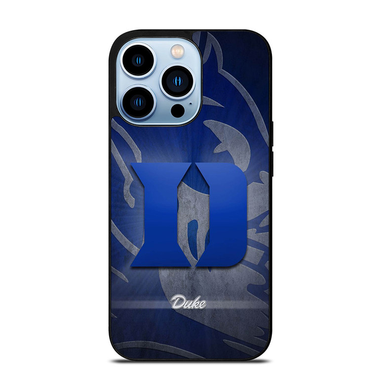 DUKE BLUE DEVILS LOGO UNIVERSITY BASKETBALL 3 iPhone 13 Pro Max Case