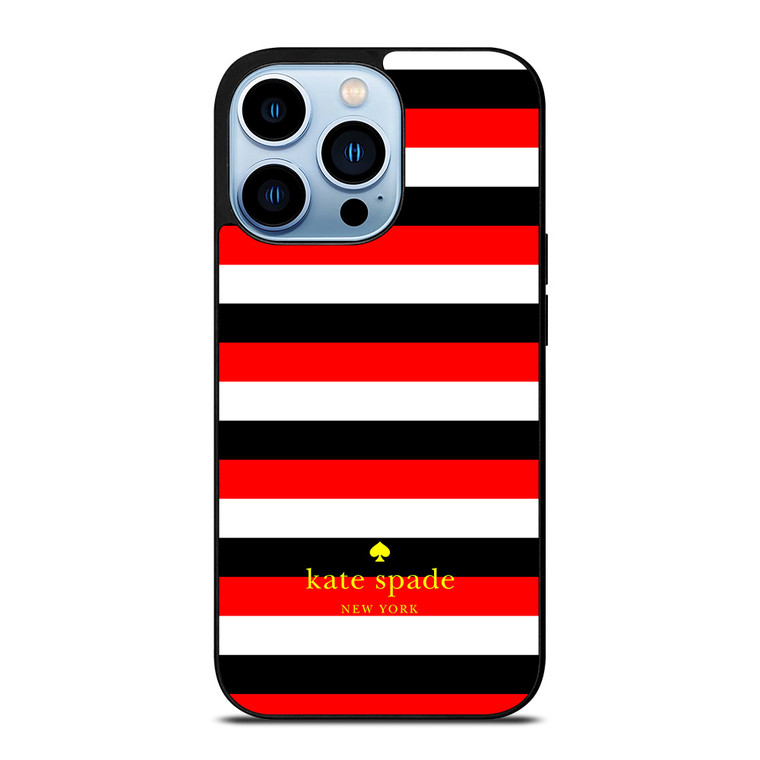 KATE SPADE PATTERN RED BLACK iPhone 13 Pro Max Case