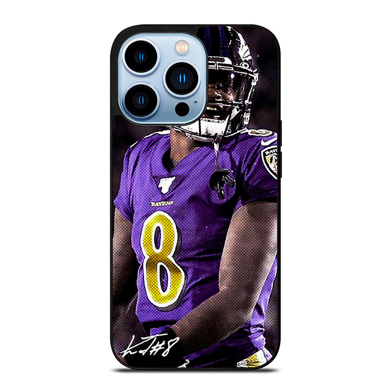 LAMAR JACKSON BALTIMORE RAVENS SIGNATURE iPhone 13 Pro Max Case