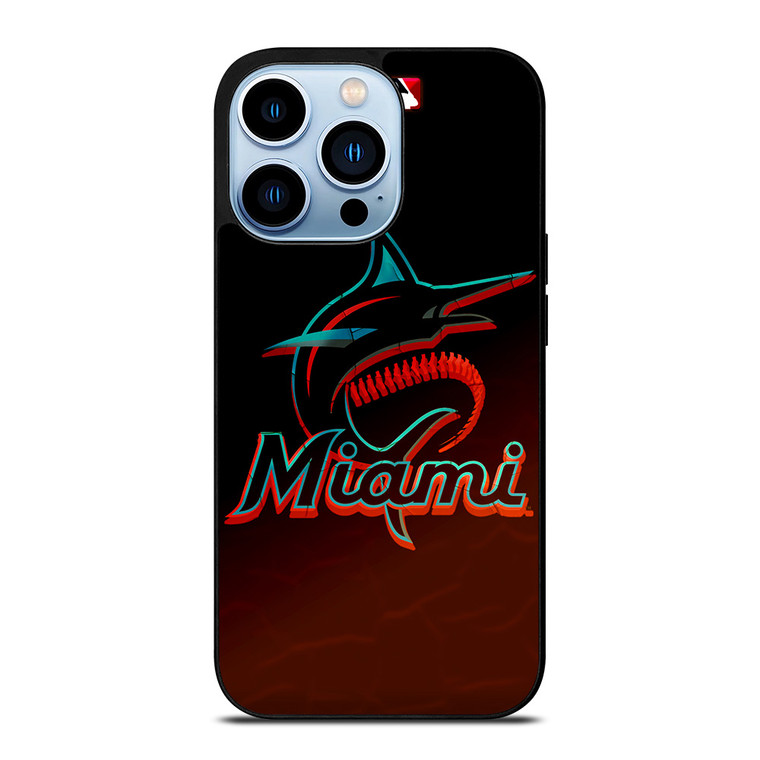 MIAMI MARLINS MLB BASEBALL TEAM LOGO iPhone 13 Pro Max Case