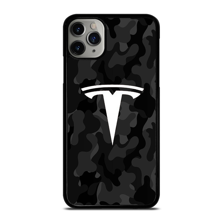 TESLA MOTORS LOGO CAMO iPhone 11 Pro Max Case