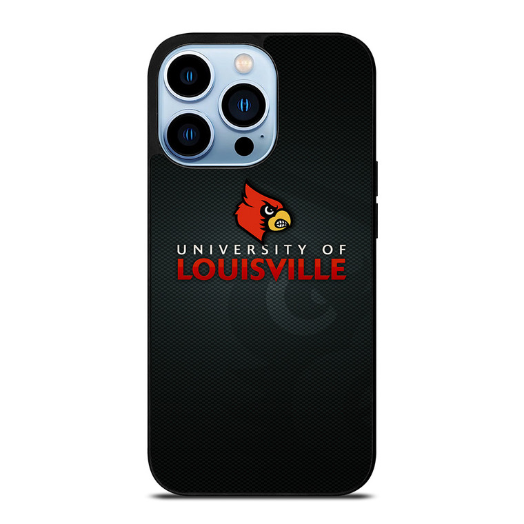 UNIVERSITY OF LOUISVILLE CARDINALS FOOTBALL LOGO MASCOT iPhone 13 Pro Max Case