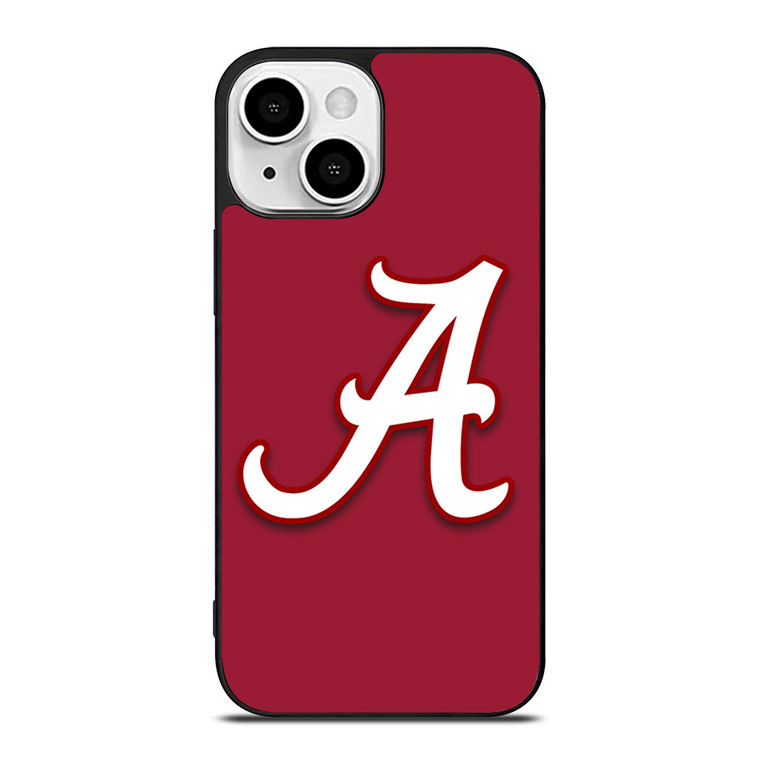 ALABAMA CRIMSON TIDE INITIAL iPhone 13 Mini Case ALABAMA CRIMSON TIDE INITIAL iPhone 13 Mini Case