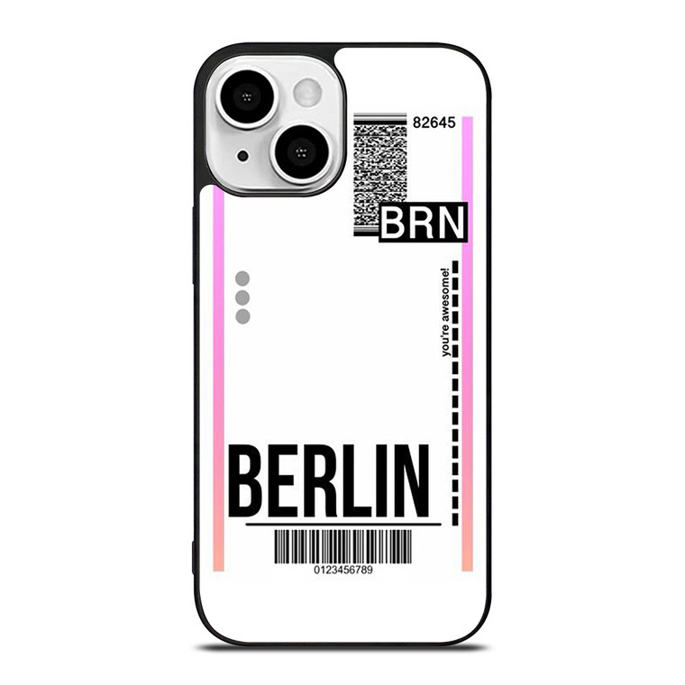 BERLIN BOARDING PASS iPhone 13 Mini Case