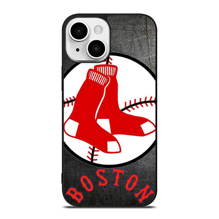 BOSTON RED SOX BASEBALL METAL LOGO iPhone 13 Mini Case
