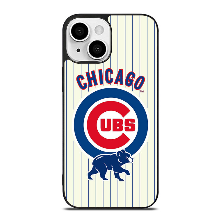 CHICAGO CUBS BASEBALL STRIPES LOGO iPhone 13 Mini Case