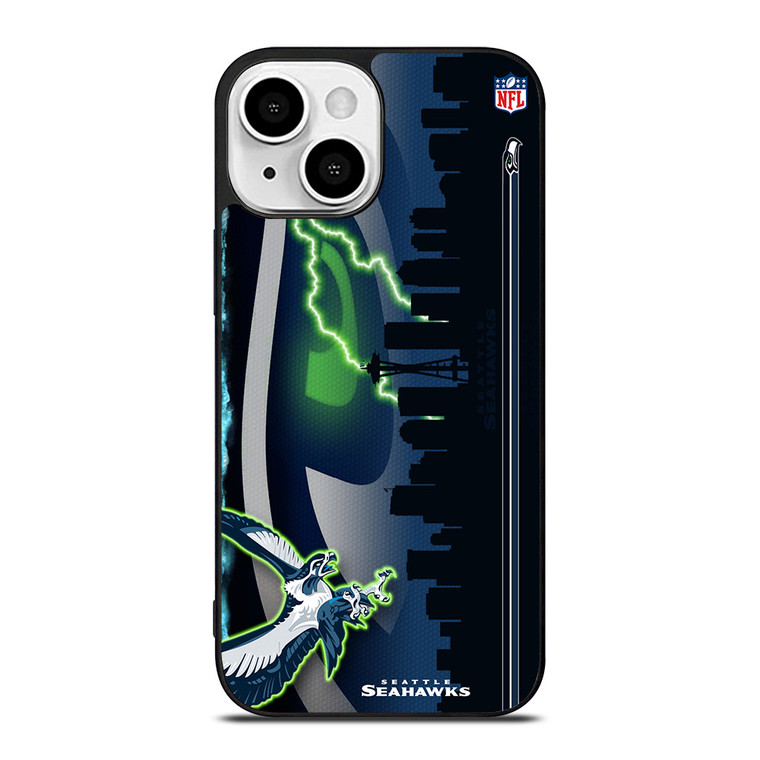 SEATTLE SEAHAWKS LOGO NFL TEAM MASCOT iPhone 13 Mini Case