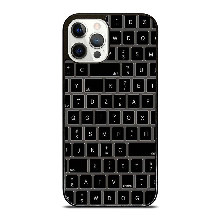 BLACK KEYBOARD PATTERN iPhone 12 Pro Case
