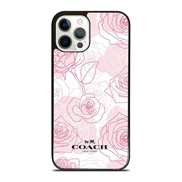 COACH NEW YORK PINK ROSES iPhone 12 Pro Case COACH NEW YORK PINK ROSES iPhone 12 Pro Case