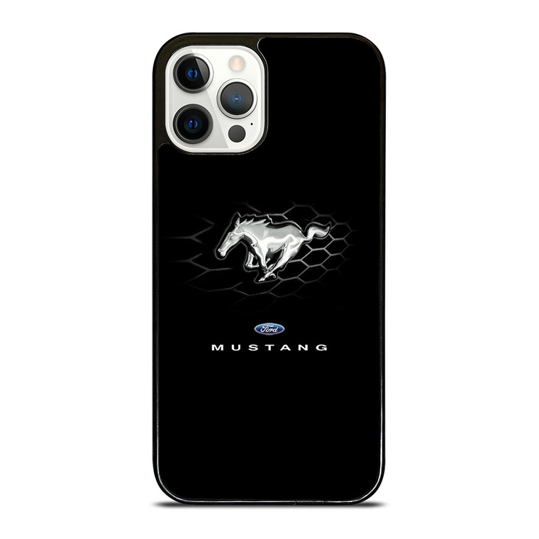 FORD MUSTANG LOGO BLACK iPhone 12 Pro Case