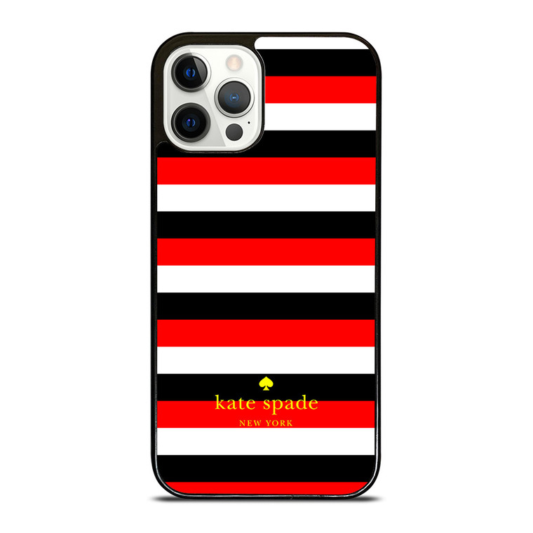KATE SPADE PATTERN RED BLACK iPhone 12 Pro Case