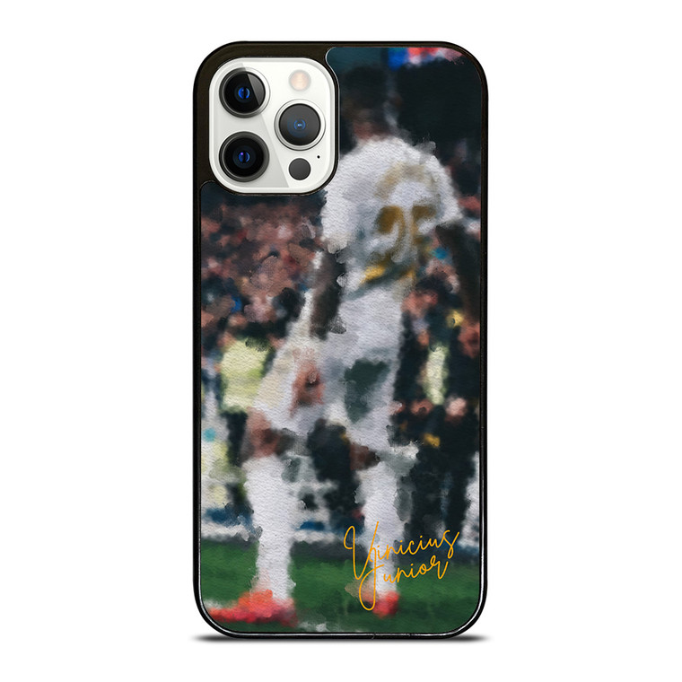 VINICIUS JR JUNIOR REAL MADRID PAINTING ART iPhone 12 Pro Case