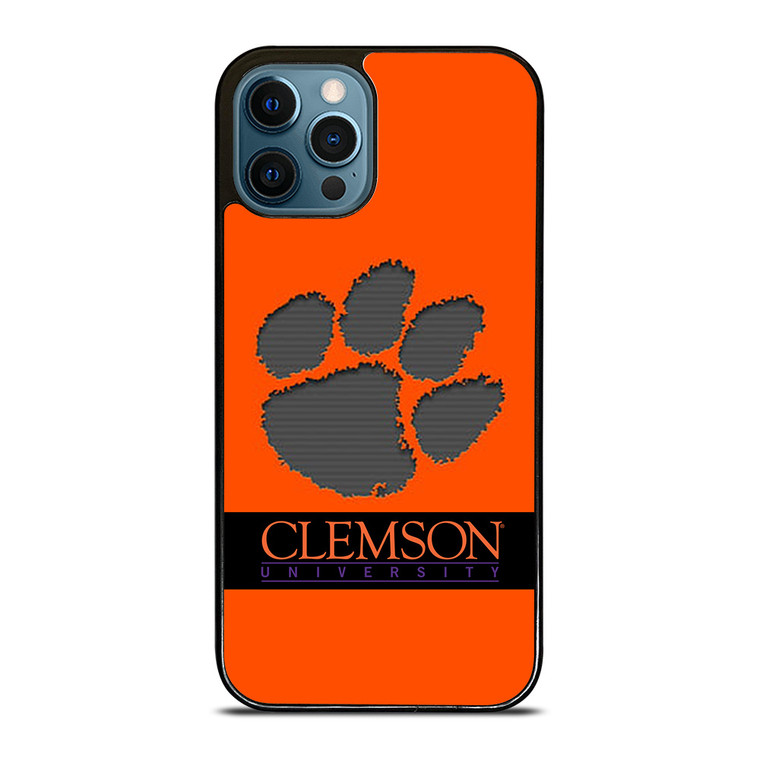 CLEMSON TIGERS UNIVERSITY PAW LOGO iPhone 12 Pro Max Case