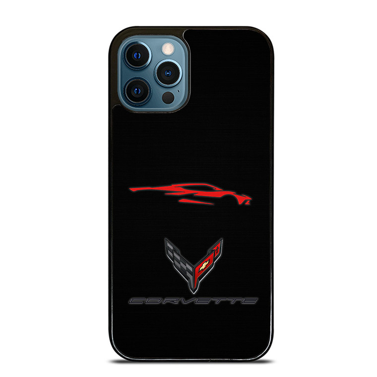 CORVETTE STINGRAY C8 CAR LOGO iPhone 12 Pro Max Case CORVETTE STINGRAY C8 CAR LOGO iPhone 12 Pro Max Case