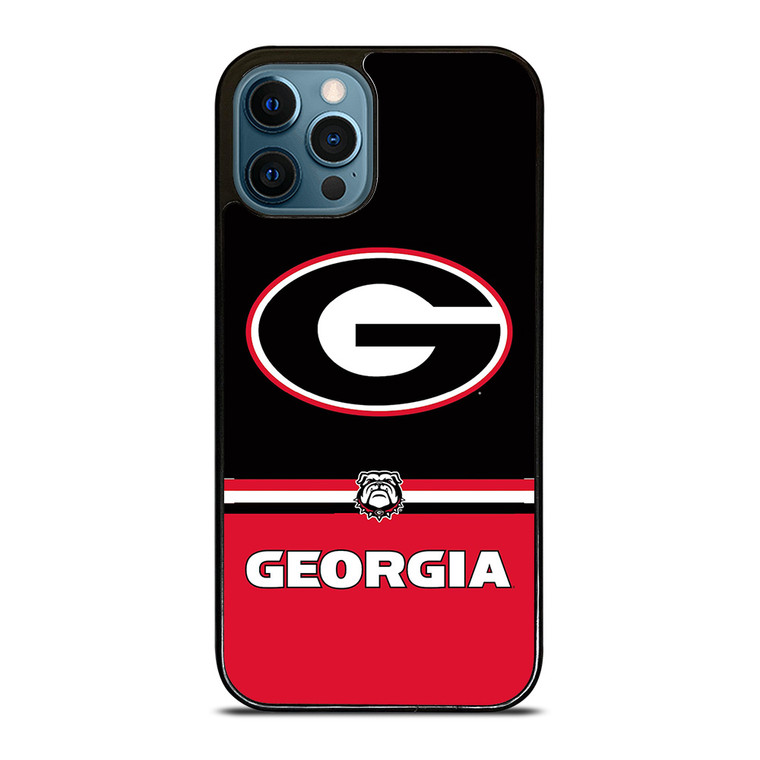 GEORGIA BULDOGS STRIPS iPhone 12 Pro Max Case