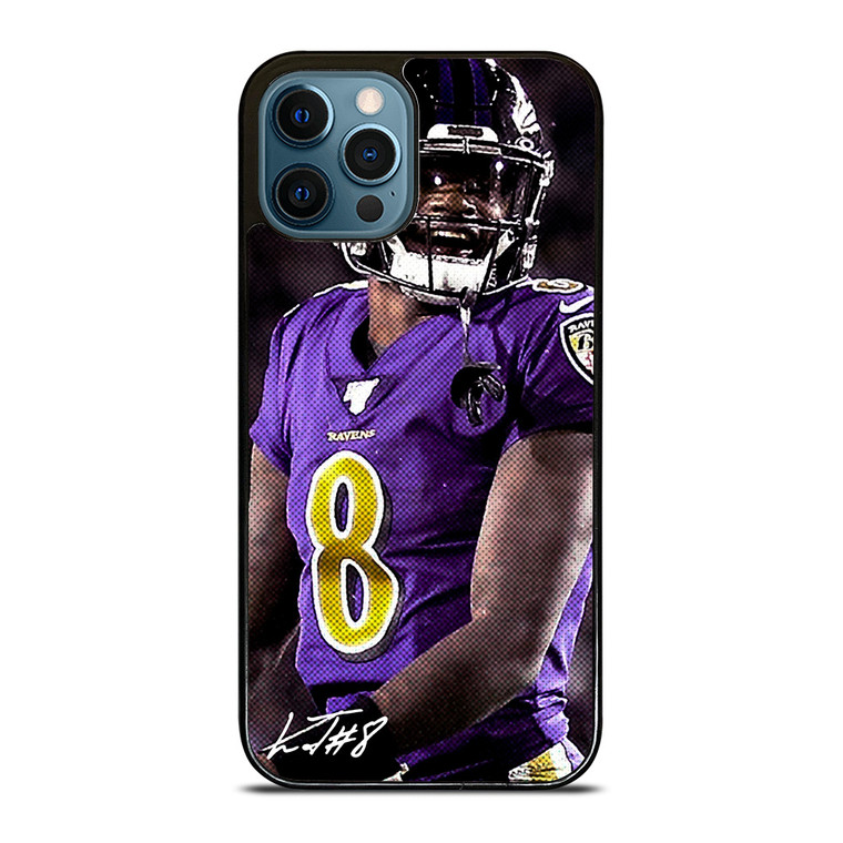 LAMAR JACKSON BALTIMORE RAVENS SIGNATURE iPhone 12 Pro Max Case