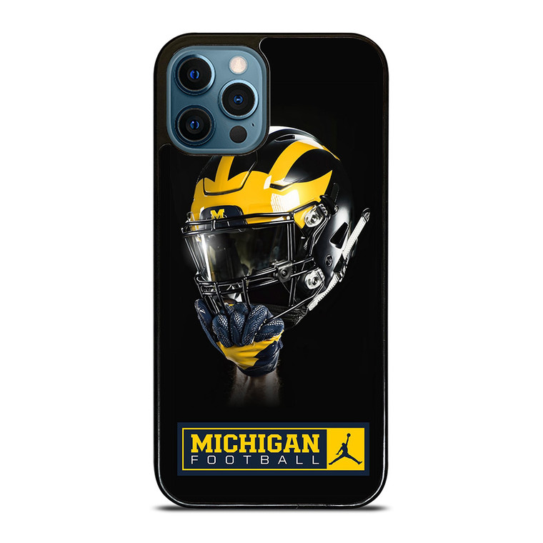 MICHIGAN WOLVERINES FOOTBALL HELMET iPhone 12 Pro Max Case