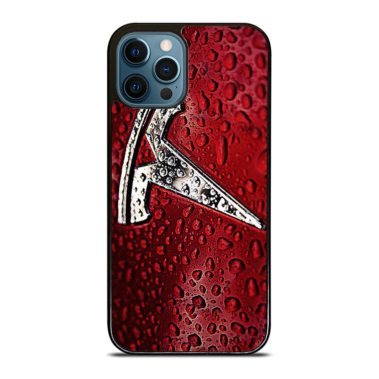 TESLA RED WATER EMBLEM iPhone 12 Pro Max Case