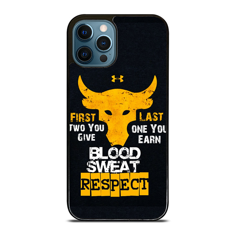 UNDER ARMOUR PROJECT ROCK BLOOD SWEAT iPhone 12 Pro Max Case