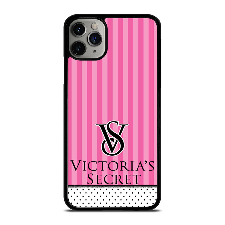 VICTORIA'S SECRET LOGO POLKADOT STRIPE iPhone 11 Pro Max Case