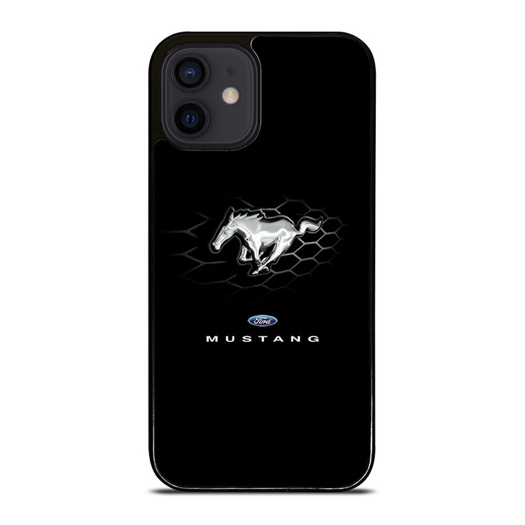 FORD MUSTANG LOGO BLACK iPhone 12 Mini Case FORD MUSTANG LOGO BLACK iPhone 12 Mini Case