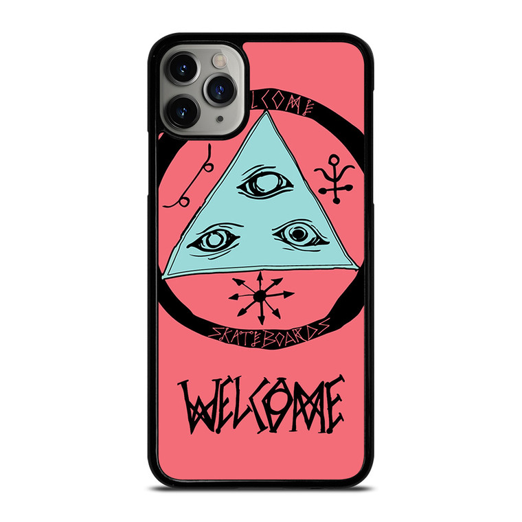 WELCOME SKATEBOARDS LOGO PINK iPhone 11 Pro Max Case