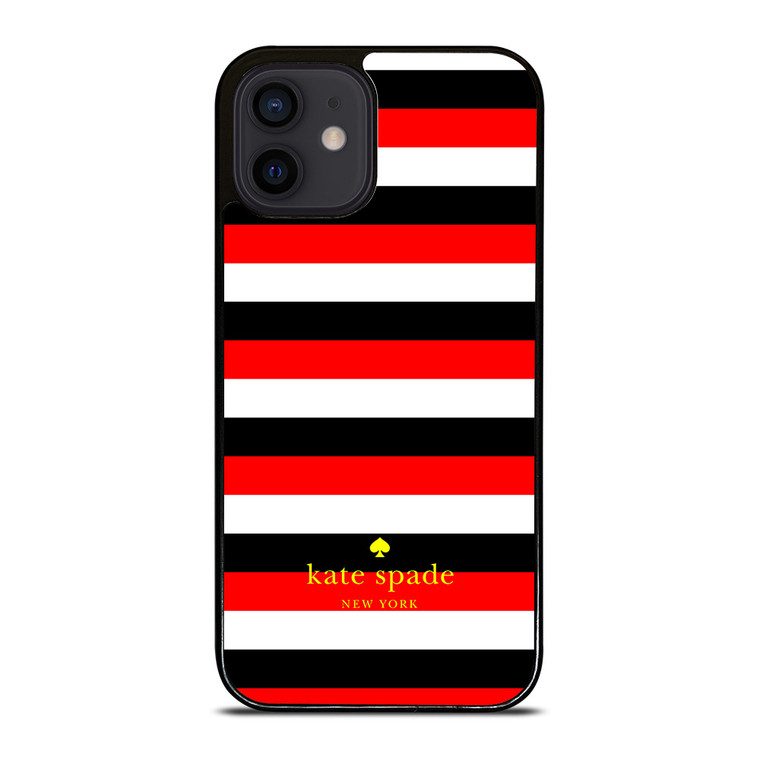 KATE SPADE PATTERN RED BLACK iPhone 12 Mini Case