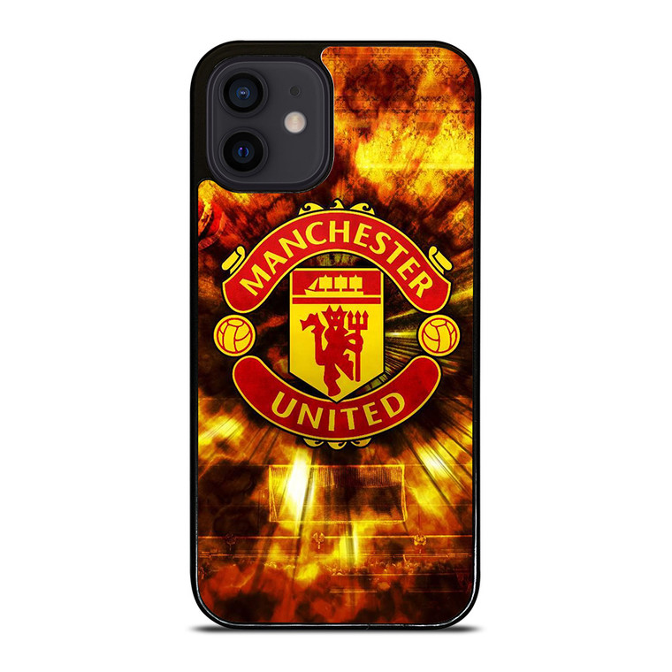 MANCHESTER UNITED FOOTBALL CLUB ON FIRE iPhone 12 Mini Case