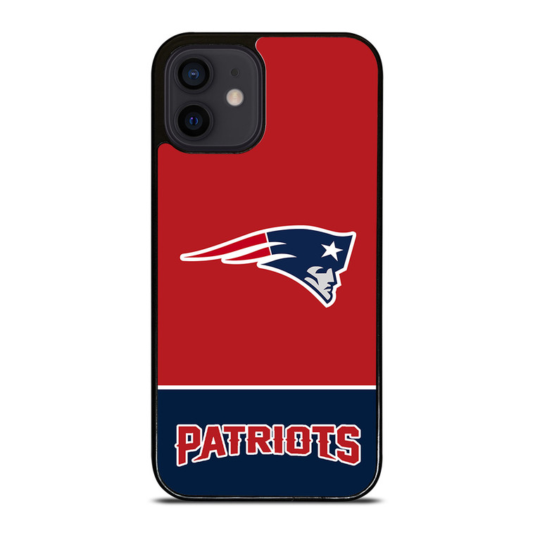 NEW ENGLAND PATRIOTS STRIPS FOOTBALL LOGO iPhone 12 Mini Case