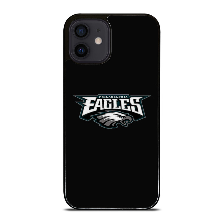 PHILADELPHIA EAGLES LOGO BLACK iPhone 12 Mini Case