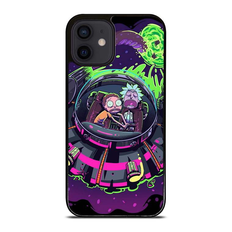RICK AND MORTY UFO ART iPhone 12 Mini Case RICK AND MORTY UFO ART iPhone 12 Mini Case