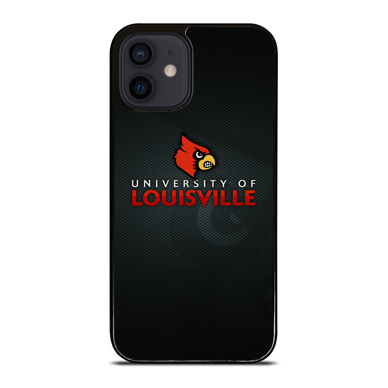 UNIVERSITY OF LOUISVILLE CARDINALS FOOTBALL LOGO MASCOT iPhone 12 Mini Case