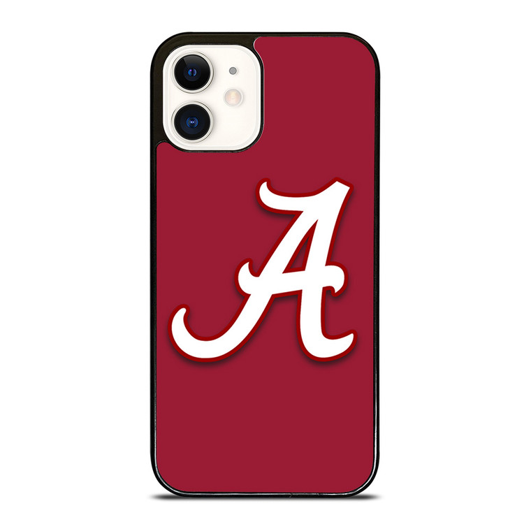 ALABAMA CRIMSON TIDE INITIAL iPhone 12 Case ALABAMA CRIMSON TIDE INITIAL iPhone 12 Case