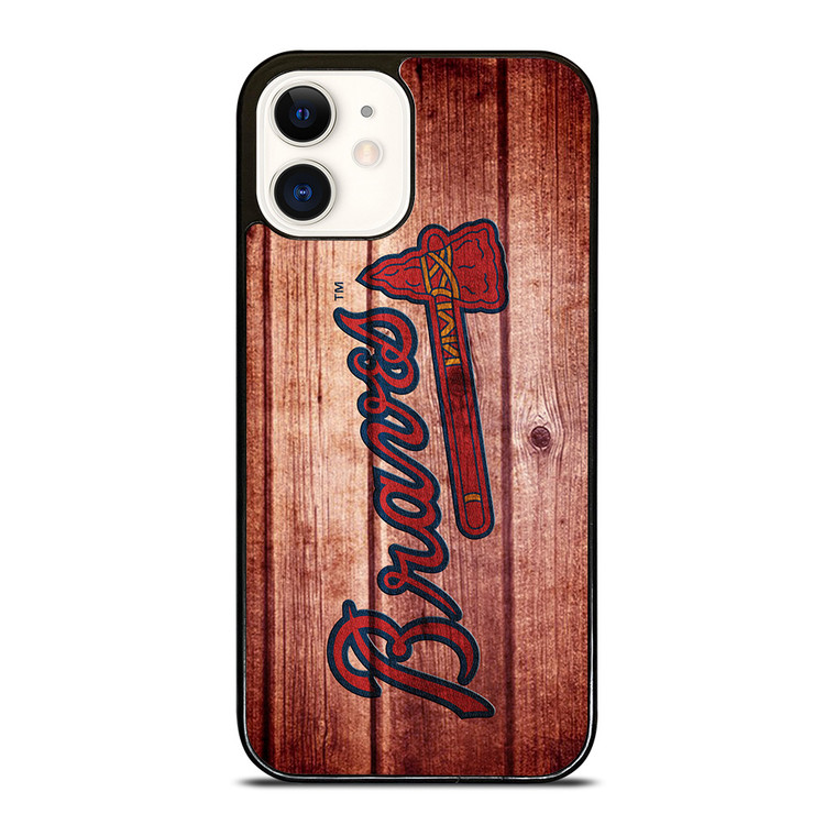 ATLANTA BRAVES BASEBALL WOOD iPhone 12 Case