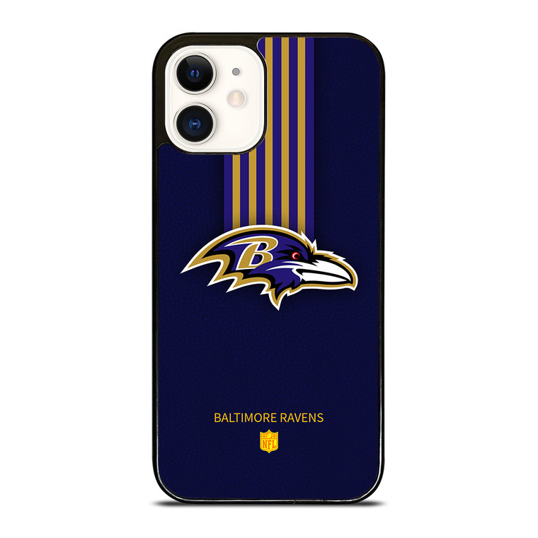 BALTIMORE RAVENS STRIP iPhone 12 Case